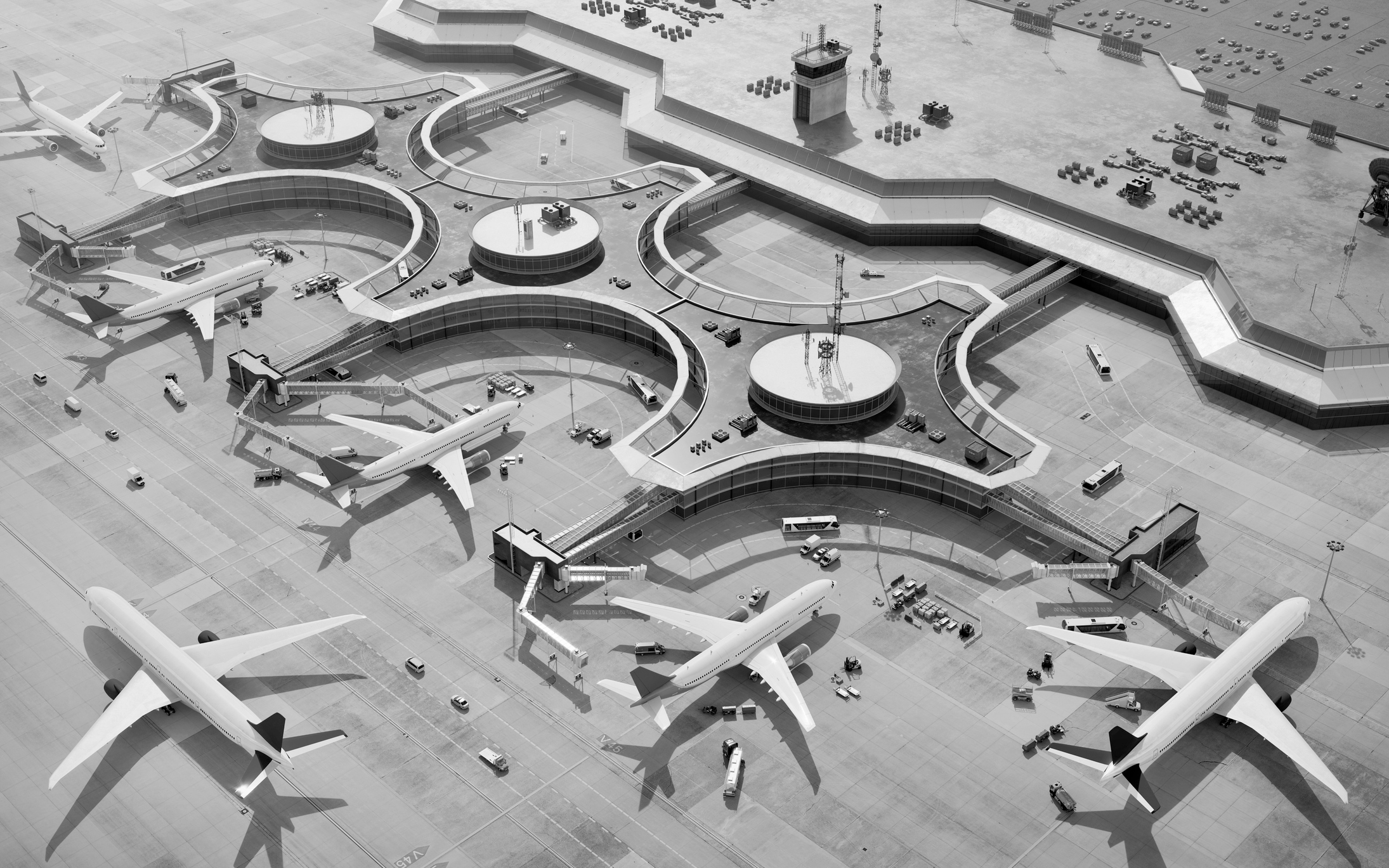 airport-bw